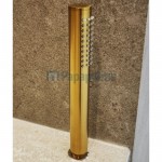 Shower head W/ hose, holder and outlet elbow 1 jet, color: Gold surface: Brushed Hand showers Shower head W/ hose, holder and outlet elbow 1 jet, color: Gold surface: Brushed Hand showers