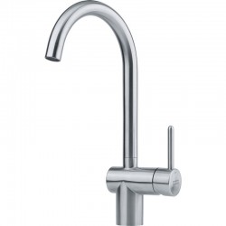 Kitchen tap Deck-mounted material: Inox Inox, color: Chrome surface: Brushed