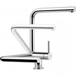 Kitchen tap Window spout side material: Brass, color: Chrome surface: Glossy Kitchen tap Window spout side material: Brass, color: Chrome surface: Glossy