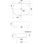 Washbasin Free standing 56x39x14 material: Porcelain Without hole Without overflow musk, color: Green surface: Matt Free standing Washbasin Free standing 56x39x14 material: Porcelain Without hole Without overflow musk, color: Green surface: Matt Free standing