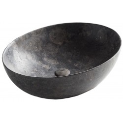 Washbasin Free standing 55x41x16 material: Marble Without hole Without overflow Grey, color: Grey surface: Matt Free standing