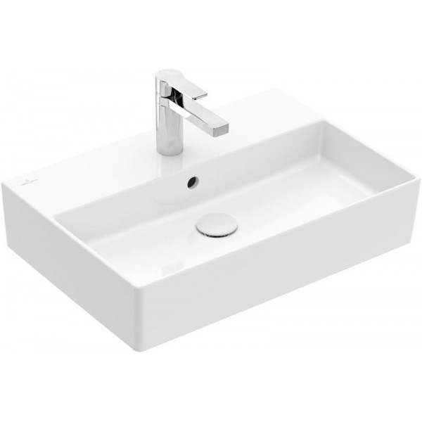 Washbasin Wall-mounted 60x42x13,5 white alpin no pedestal With 1 bowl With hole in the middle material: Porcelain, color: White surface: Glossy Wall-mounted Washbasin Wall-mounted 60x42x13,5 white alpin no pedestal With 1 bowl With hole in the middle material: Porcelain, color: White surface: Glossy Wall-mounted