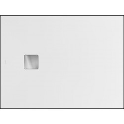 Shower tray Rectangular 120x80x4 material: Acrylic white alpin, color: White surface: Glossy Rectangular