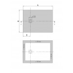 Ντουζιέρα ορθογώνια 140x90x4 από ακρυλικό White alpin, χρώμα: Λευκό επιφάνεια: Γυαλιστερή Ορθογώνιες