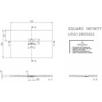 Ντουζιέρα ορθογώνια 120x80x4 από ενισχυμένο ακρυλικό Quaryl, stone white, χρώμα: Λευκό επιφάνεια: Ματ Ορθογώνιες