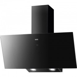 Απορροφητήρας καμινάδα επίτοιχη 90cm 200 W, χρώμα: Μαύρο
