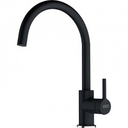 Kitchen tap Deck-mounted material: Brass onyx, color: Black surface: Matt