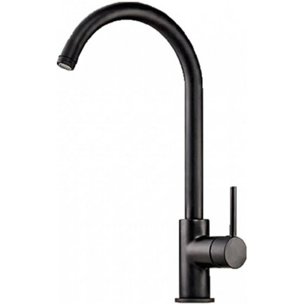 Kitchen tap Deck-mounted material: Brass, color: Black surface: Matt Deck-mounted Kitchen tap Deck-mounted material: Brass, color: Black surface: Matt Deck-mounted