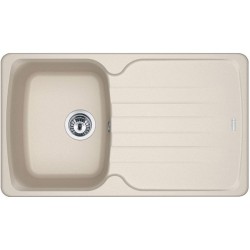 Νεροχύτης γρανιτένιος 86x50 με πάγκο αριστερά / με πάγκο δεξιά ένθετος 1 γούρνα αντιστρεφόμενος, coffee, χρώμα: Μπεζ Γρανιτένιοι