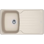 Sink Granite 86x50 left / right nested 1 bowl coffee, color: Beige Granite
