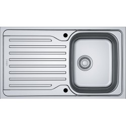 Νεροχύτης ανοξείδωτος 86x50 από inox επιφάνεια: Λεία ματ με πάγκο αριστερά / με πάγκο δεξιά ένθετος 1 γούρνα αντιστρεφόμενος, χρώμα: Χρωμέ Ανοξείδωτοι