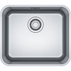 Νεροχύτης ανοξείδωτος 44,5x38 από inox επιφάνεια: Λεία ματ χωρίς πάγκο υποκαθήμενος, 1 γούρνα (47,5x41cm), χρώμα: Χρωμέ Ανοξείδωτοι