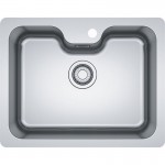 Sink Stainless (Steel) 54,5x41,5 material: Inox surface: Matt free Undermount 1 bowl, color: Chrome Stainless steel