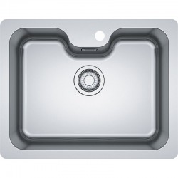 Νεροχύτης ανοξείδωτος 54,5x41,5 από inox επιφάνεια: Λεία ματ χωρίς πάγκο υποκαθήμενος, 1 γούρνα (61x48cm), χρώμα: Χρωμέ Ανοξείδωτοι