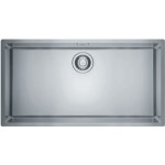 Sink Stainless (Steel) 80x41 material: Inox surface: Matt free Slim top / Flushmount / Undermount 1 bowl, color: Chrome Stainless steel