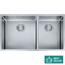 Sink Stainless (Steel) 71,8x41 material: Inox surface: Matt free Flushmount / Undermount 1 ½ cabinet (78x45), color: Chrome Stainless steel