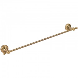 Towel 50cm Fixed material: Brass single, color: Bronze surface: Brushed Towel rails