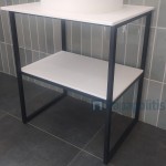 Βάση επίπλου χωρίς νιπτήρα 60x45x70 από μέταλλο με πάγκους slod surface επιδαπέδιου τύπου, χρώμα: Μαύρο Βάσεις επίπλου χωρίς νιπτήρα Βάση επίπλου χωρίς νιπτήρα 60x45x70 από μέταλλο με πάγκους slod surface επιδαπέδιου τύπου, χρώμα: Μαύρο Βάσεις επίπλου χωρίς νιπτήρα