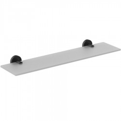 Shelf 60cm silk black material: Crystal surface: Matt, color: Black Shelves