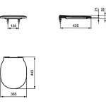 Toilet-seat soft closing, style: Wrapover silk black, color: Black Toilet seats & covers