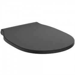 Toilet-seat soft closing, style: Wrapover silk black, color: Black Toilet seats & covers