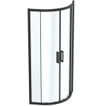 Καμπίνα ντουζιέρας ημικυκλική 80x80x195,5 6mm συρόμενη silk black επιφάνεια: Ματ, χρώμα: Μαύρο Ημικυκλικές Καμπίνα ντουζιέρας ημικυκλική 80x80x195,5 6mm συρόμενη silk black επιφάνεια: Ματ, χρώμα: Μαύρο Ημικυκλικές