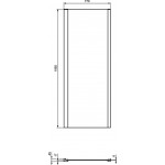 Καμπίνα ντουζιέρας ευθύγραμμη 80x195 6mm σταθερή silk black επιφάνεια: Ματ, χρώμα: Μαύρο Ευθύγραμμες Καμπίνα ντουζιέρας ευθύγραμμη 80x195 6mm σταθερή silk black επιφάνεια: Ματ, χρώμα: Μαύρο Ευθύγραμμες