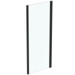 Shower enclosure Linear 85x195,5 6mm fixed silk black surface: Matt, color: Black Linear