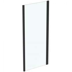 Καμπίνα ντουζιέρας ευθύγραμμη 90x195,5 6mm σταθερή silk black επιφάνεια: Ματ, χρώμα: Μαύρο