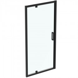 Καμπίνα ντουζιέρας ευθύγραμμη 100x195,5 6mm ανοιγόμενη silk black επιφάνεια: Ματ, χρώμα: Μαύρο