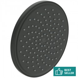 Shower head Wall-mounted / Ceiling-mounted 20x20 material: Brass, style: 1 spray silk black, color: Black surface: Matt