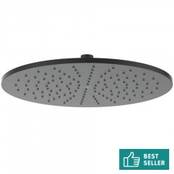 Shower head Wall-mounted / Ceiling-mounted 30x30 material: Brass, style: 1 spray silk black, color: Black surface: Matt