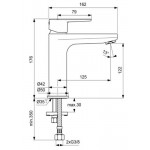 Wash basin tap Deck-mounted material: Brass mixer Without waste Μ size silk black, color: Black surface: Matt Deck-mounted Wash basin tap Deck-mounted material: Brass mixer Without waste Μ size silk black, color: Black surface: Matt Deck-mounted