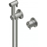Bidet system external part Mixing material: Inox, color: Chrome surface: Brushed Wall-mounted bidet hand shower systems Bidet system external part Mixing material: Inox, color: Chrome surface: Brushed Wall-mounted bidet hand shower systems