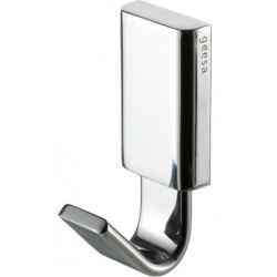 Hook Flat wall mounted material: Brass single, color: Chrome surface: Glossy Hooks