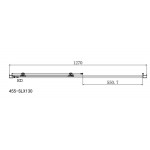 Shower enclosure Linear 130x185 6mm sliding Safe Clean glass surface: Glossy, color: Chrome Linear Shower enclosure Linear 130x185 6mm sliding Safe Clean glass surface: Glossy, color: Chrome Linear