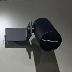 Ντους (Jet) Φ8 & βραχίονας επίτοιχος, ροή καταρράκτη Black Matt, χρώμα: Μαύρο από ορείχαλκο επιφάνεια: Ματ Ντους