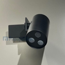 Ντους (Jet) Φ8 & βραχίονας επίτοιχος, 3 ροών Black Matt, χρώμα: Μαύρο από ορείχαλκο επιφάνεια: Ματ Ντους