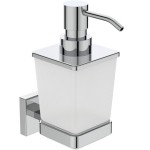 Dispenser material: Crystal Wall-mounted, color: Chrome surface: Glossy Soap dispensers