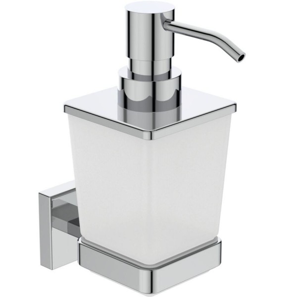 Dispenser material: Crystal Wall-mounted, color: Chrome surface: Glossy Soap dispensers