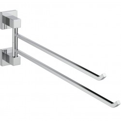Towel 45,5cm Folding double material: Brass, color: Chrome surface: Glossy