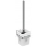 Brush (broom) material: Brass Wall-mounted, color: Chrome surface: Glossy Toilet brush holders