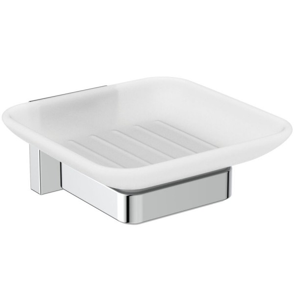 Soap material: Crystal Wall-mounted, color: Chrome surface: Glossy Soap holders Soap material: Crystal Wall-mounted, color: Chrome surface: Glossy Soap holders