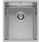 Νεροχύτης ανοξείδωτος 34x40x20 από inox επιφάνεια: Λεία ματ χωρίς πάγκο ένθετος 1 γούρνα, χρώμα: Χρωμέ Ανοξείδωτοι