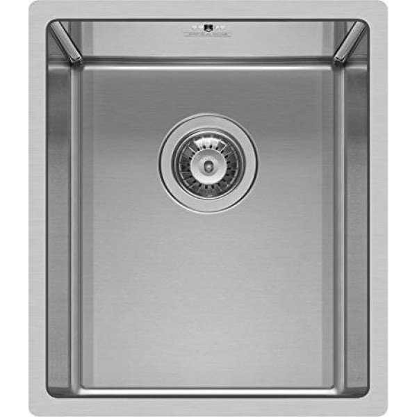 Νεροχύτης ανοξείδωτος 34x40x20 από inox επιφάνεια: Λεία ματ χωρίς πάγκο ένθετος 1 γούρνα, χρώμα: Χρωμέ Ανοξείδωτοι
