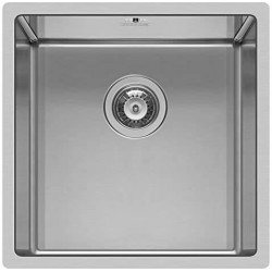 Νεροχύτης ανοξείδωτος 40x40x20 από inox επιφάνεια: Λεία ματ χωρίς πάγκο ένθετος 1 γούρνα, χρώμα: Χρωμέ Ανοξείδωτοι