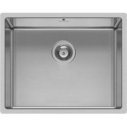 Νεροχύτης ανοξείδωτος 54x40x20 από inox επιφάνεια: Λεία ματ χωρίς πάγκο ένθετος 1 γούρνα, χρώμα: Χρωμέ Ανοξείδωτοι