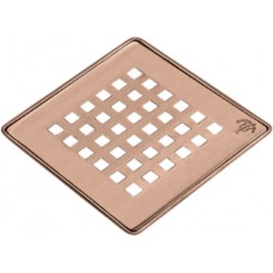 Σχάρα & πλαίσιο, Copper από inox 12x12, χρώμα: Ροζ Χρυσό
