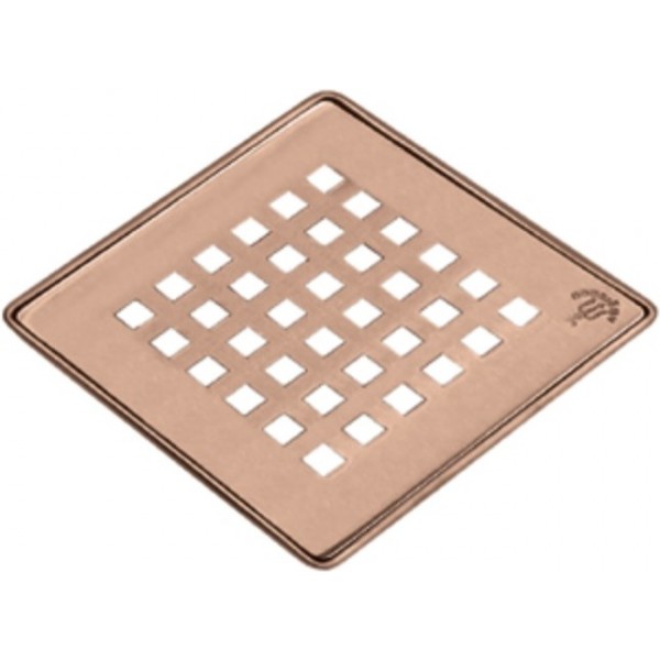 Σχάρα & πλαίσιο, Copper από inox 12x12, χρώμα: Ροζ Χρυσό Σχάρες ντουζιέρας Σχάρα & πλαίσιο, Copper από inox 12x12, χρώμα: Ροζ Χρυσό Σχάρες ντουζιέρας