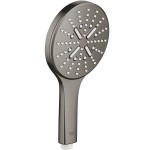 Shower head 3 jets brushed hard graphite, color: Grey surface: Brushed Hand showers Shower head 3 jets brushed hard graphite, color: Grey surface: Brushed Hand showers